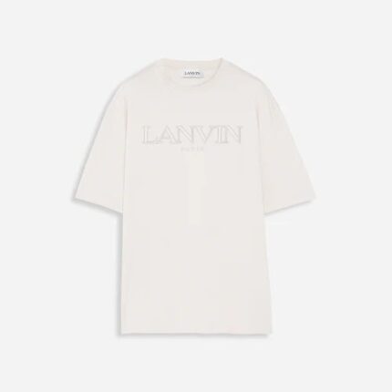 Classic Lanvin Paris Embroidered T-Shirt