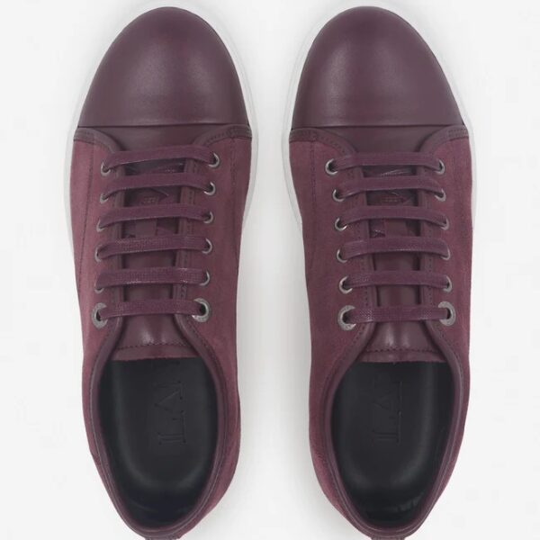 Lanvin DBB1 Leather and Suede Sneakers