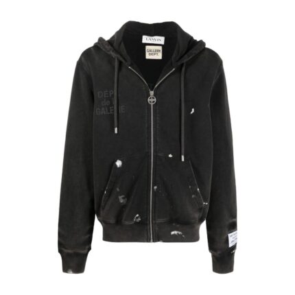 Lanvin Dept de la Galerie Embroidered Zip-up Hoodie