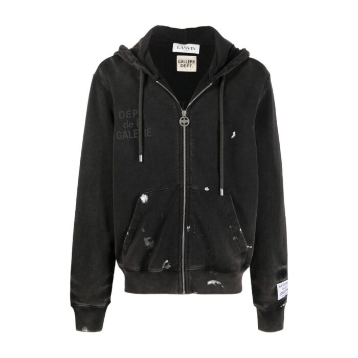 Lanvin Dept de la Galerie Embroidered Zip-up Hoodie