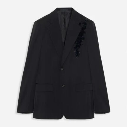 Lanvin Embroidered Single-Breasted Jacket