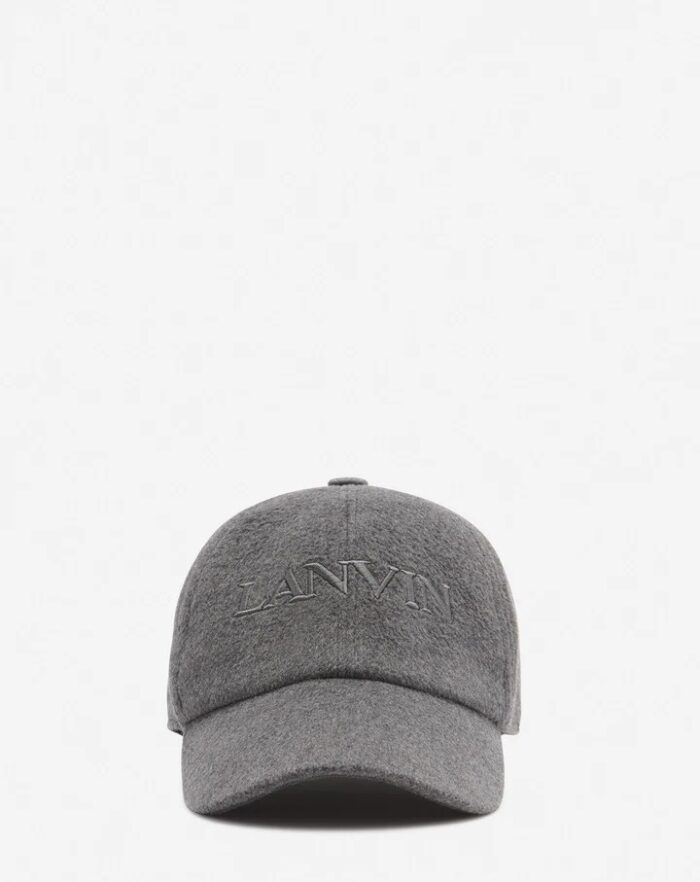 Lanvin Wool Grey Cap