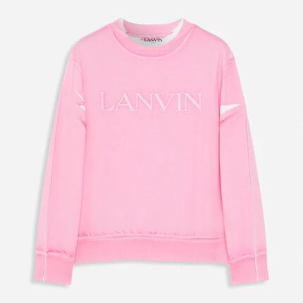 Overprinted Embroidered Lanvin Paris Sweatshirt