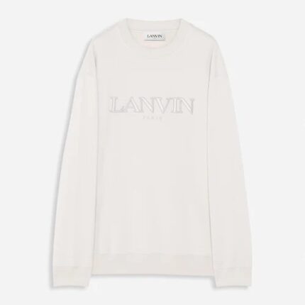 Oversized Embroidered Lanvin Paris Sweatshirt