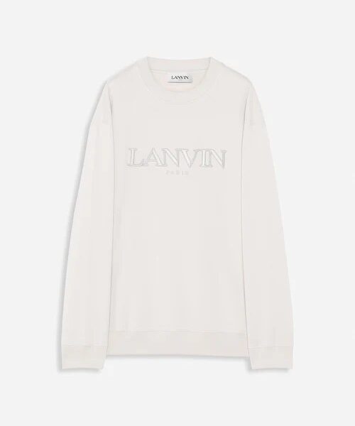 Oversized Embroidered Lanvin Paris Sweatshirt