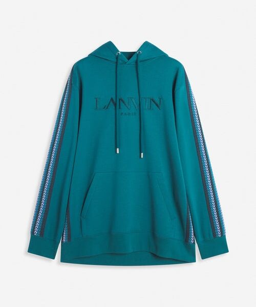 Oversized Lanvin Embroidered Side Curb Hoodie