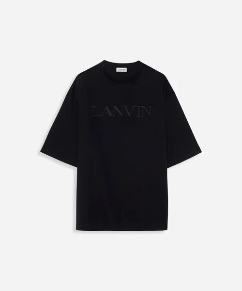 Oversized Lanvin Paris Embroidered T Shirt