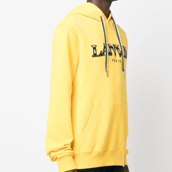 anvin Paris Embroidered Hoodie Yellow
