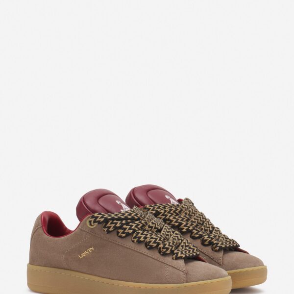 LANVIN X FUTURE HYPER CURB SNEAKERS IN LEATHER AND SUEDE FOR MEN