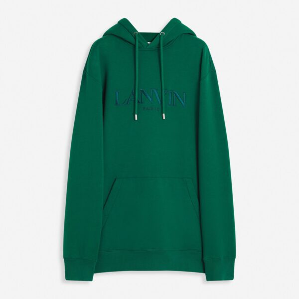 LOOSE-FITTING HOODIE WITH EMBROIDERED LANVIN LOGO