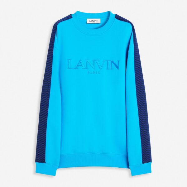 CURB SIDE LANVIN EMBROIDERED LOOSE-FITTING SWEATSHIRT Green