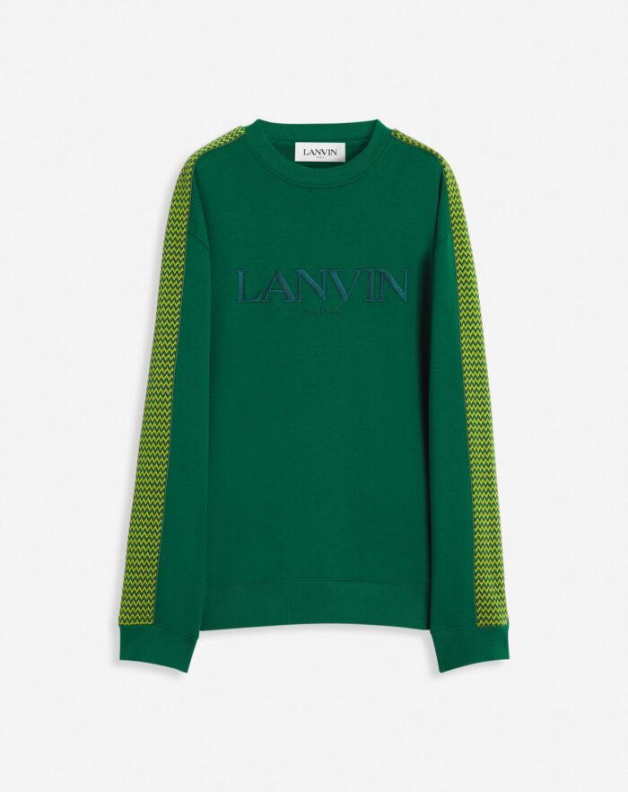 CURB SIDE LANVIN EMBROIDERED LOOSE-FITTING SWEATSHIRT