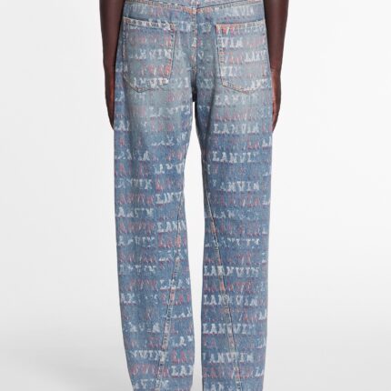 LANVIN X FUTURE STRAIGHT FIT PRINTED PANTS FOR MEN