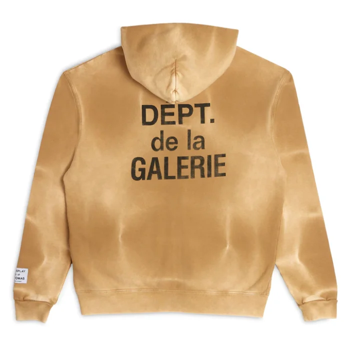 Gallery Dept French Zip Hoodie-Tan