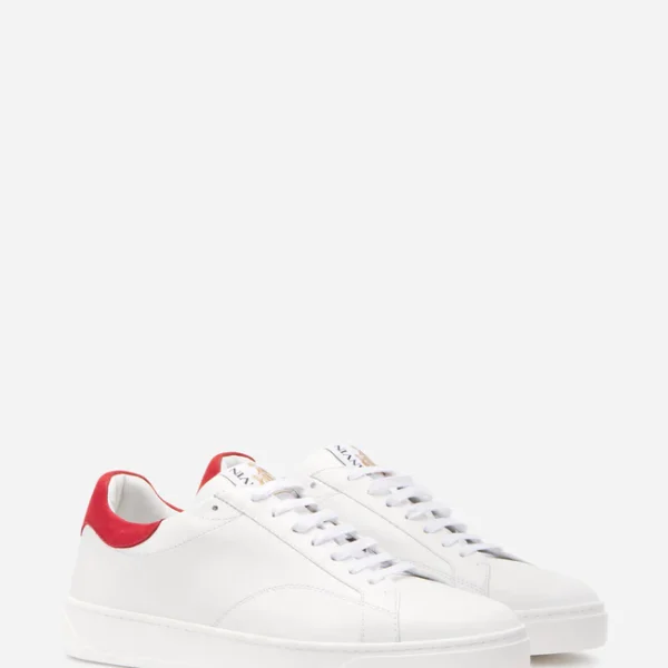 Lanvin Leather DDB0 Sneakers – White-Red