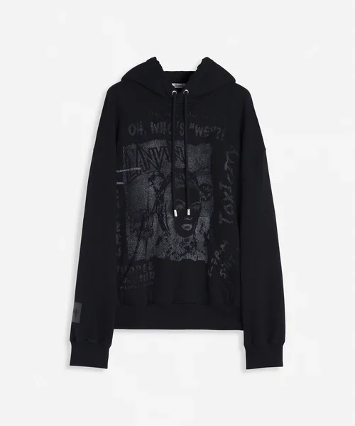 Lanvin x future unisex loose-fit printed hoodie