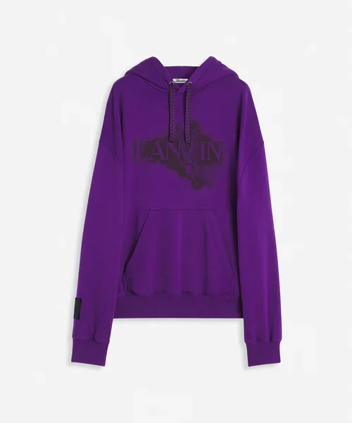 Lanvin x future unisex baggy hoodie with eagle print