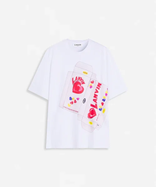 Lanvin candy print straight fit t-shirt